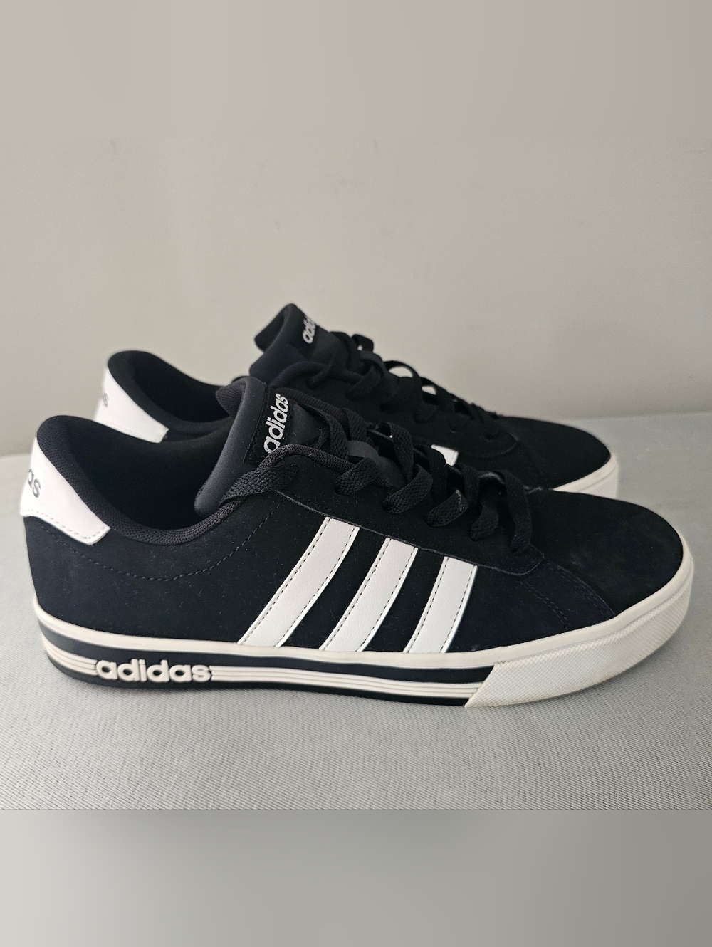 ADIDAS Daily 4.0 Mens Core Black Skateboarding Shoes, Sneakers
